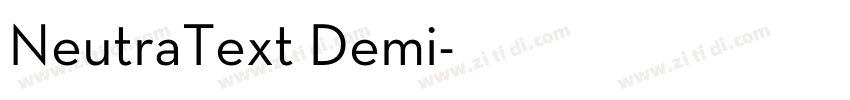 NeutraText Demi字体转换